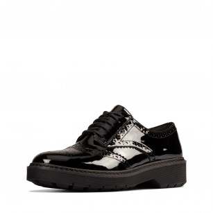 Дамски ежедневни обувки с връзки Clarks Witcombe черни